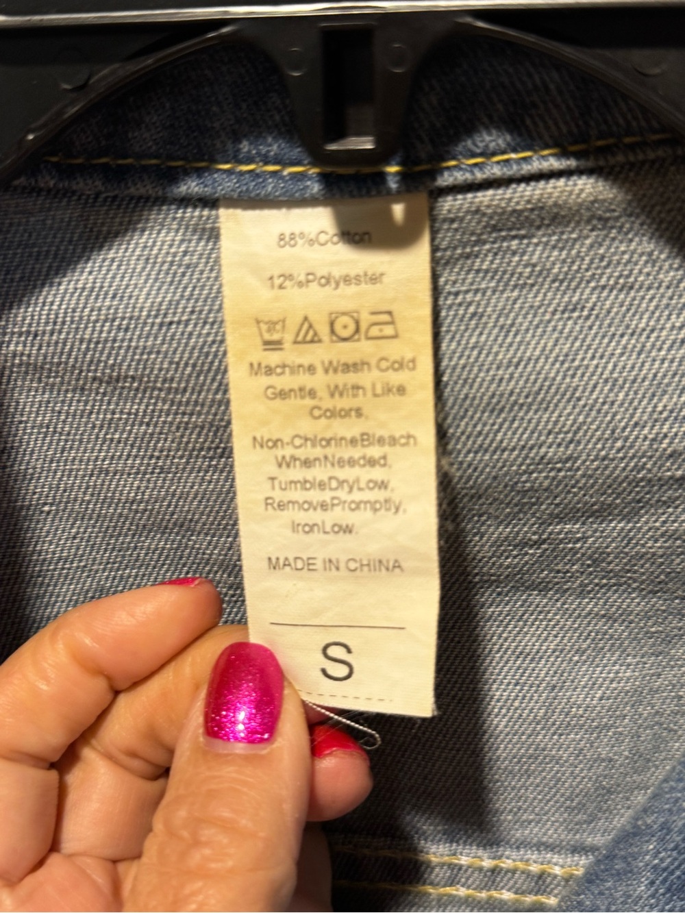 Distressed Light Blue oversized Denim Jacket - Picture 2 of 4